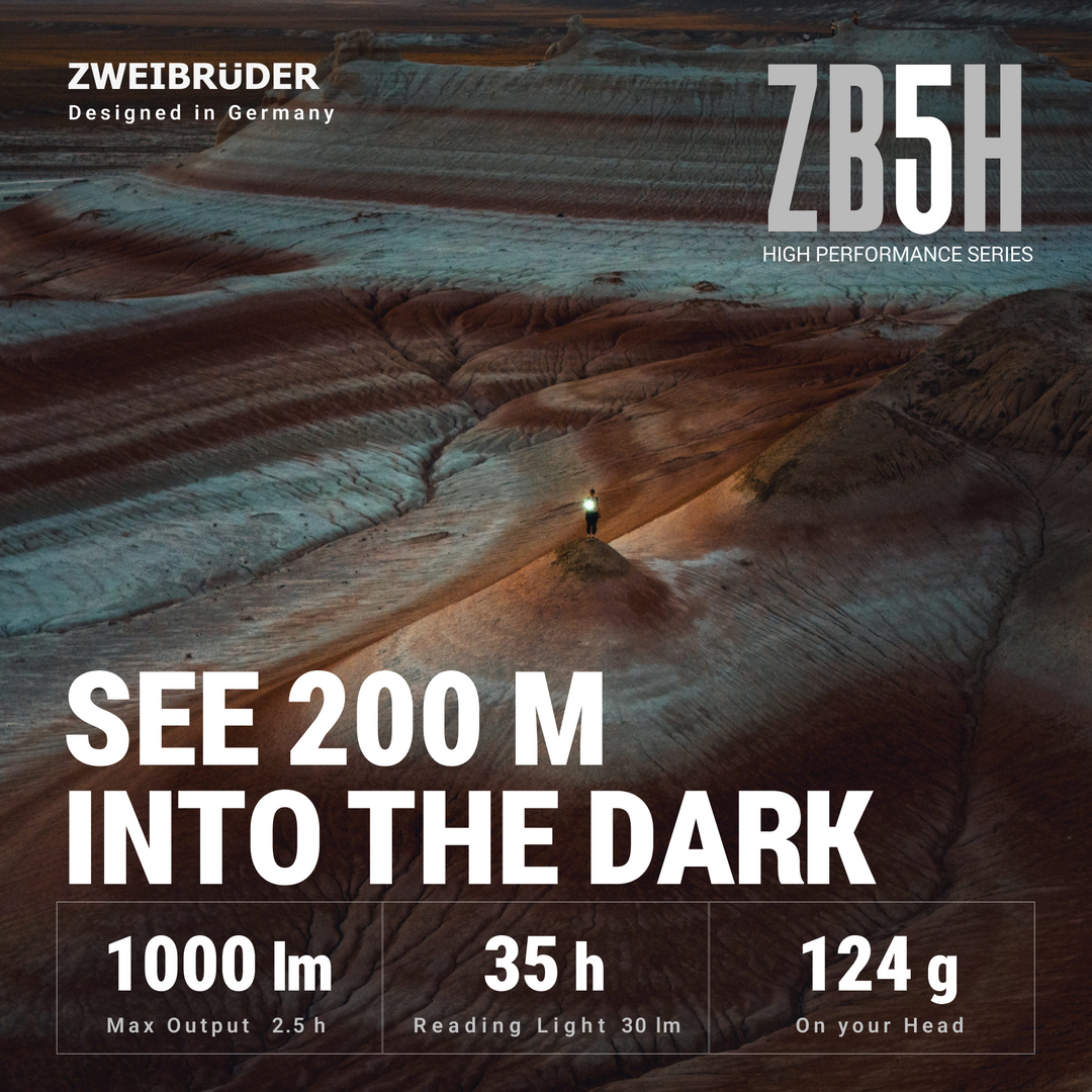 Zweibrüder ZB5H Headlamp 1000 Lumen